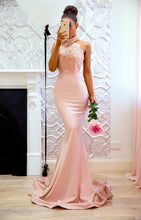 Load image into Gallery viewer, Sexy Sleeveless Halter Stain Evening Dress
